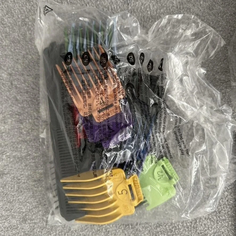 Wahl Home Haircutting Kit Color-Coded Guide‎ Combs Clipper Set w/ Case New